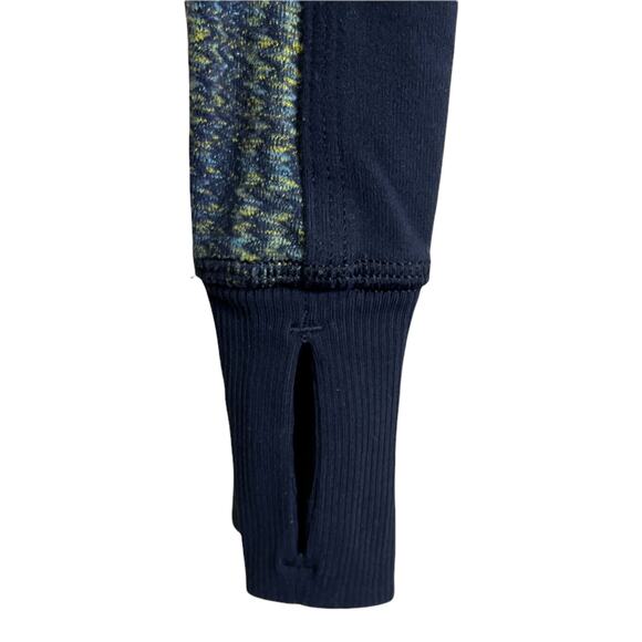 Lululemon Athletica Women's Scuba Jacket Nice Asana Blue Fitted Zip-Up Logo Sz 4 - Picture 7 of 10